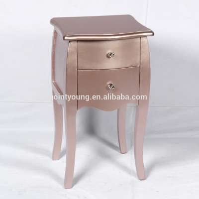 Luxury bed side table two drawer bedroom nightstand