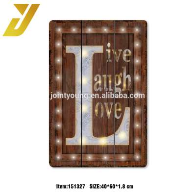 live laugh love wooden vintage wall hanging plaque