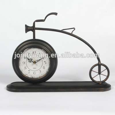 bicycle shape vintage desk clock